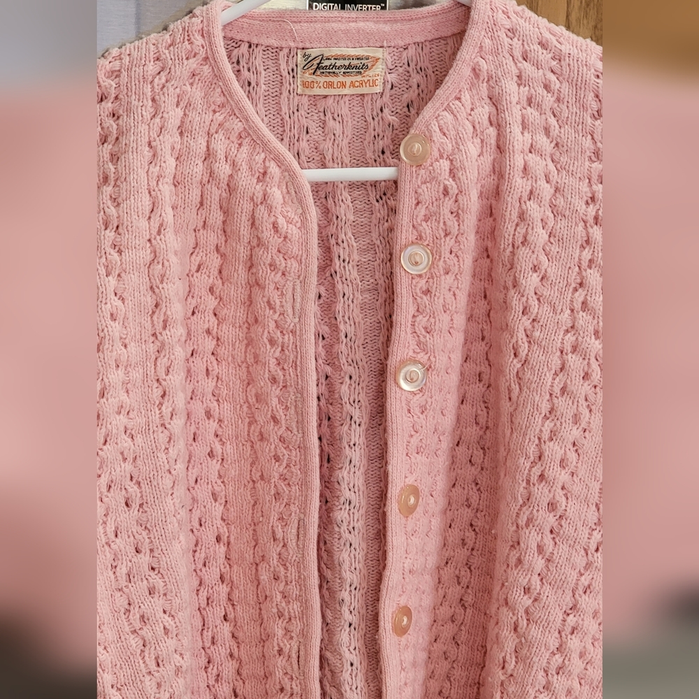 FEATHERKNITS Vintage Cardigan Sweater - Picture 6 of 8